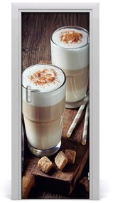 Fototapeta na dvere samolepiace káva latte 95x205 cm