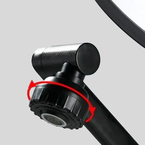 Rea Paco, vysoká umývadlová batéria h-310, čierna matná, REA-B0536