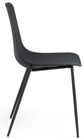 Čierna jedálenská stolička Kave Home Wassu