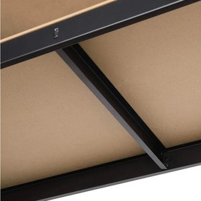 Regál 240x120x40 cm lakovaný 6-policový, nosnosť 720 kg - ČIERNÝ