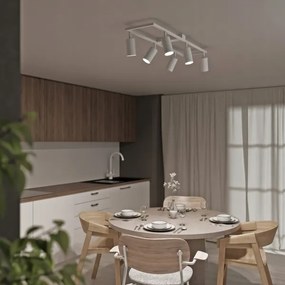 Bodové svietidlo 6xGU10/30W/230V biele