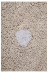 Béžový prateľný ručne tkaný bavlnený detský koberec 120x160 cm Biscuit Beige – Lorena Canals