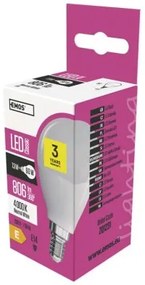 EMOS LED žiarovka Classic Mini Globe, E14, 8W, neutrálna biela