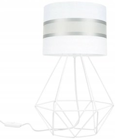 Stolová lampa ELEGANCE, 1x textilné tienidlo (výber zo 6 farieb), (výber z 3 farieb konštrukcie)