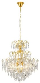 Eglo 39605 - Luster na reťazi FENOULLET 5xE14/25W/230V zlatá