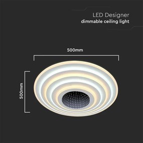 LED Stmievateľné stropné svietidlo LED/125W/230V 3000-6500K + DO