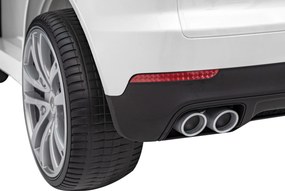 Ramiz Elektrické autíčko Porsche Cayenne S na batérie pre deti biely lak SUV + diaľkové ovládanie