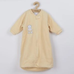 NEW BABY Dojčenský froté spací vak New Baby medvedík žltý - 68