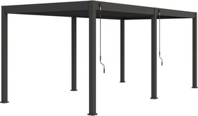 Bioklimatická pergola INTRO PLUS 6X3m, hliník, voľne stojaca