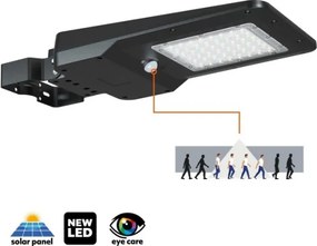 LED solárna pouličná lampa so senzorom STREET LED/20W/7,4V 3000/4000/6000K IP65 5400 mAh