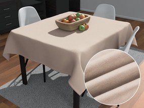 Biante Štvorcový obrus/imitácia brúsenej kože Alcantara ALC-009 Béžový 70x70 cm
