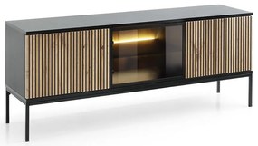 TV stolík Sento 154 čierna/dub wotan