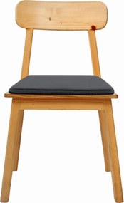 Podsedák na stoličku MARIE 38x38 cm - grafitový