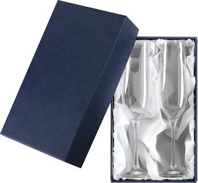 Darčeková krabička biely satén na sektové poháre Celebration 210 ml