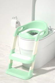 Detské schodíky 02 s nástavcom na WC zelené