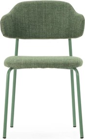 Zelené jedálenské stoličky v súprave 4 ks Adriel – Marckeric
