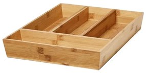 Goodhome Organizér do zásuvky, do kuchyne, príborník – NITAKI bambusový 31 x 43 cm