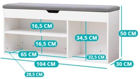 Lavica na topánky so sedákom