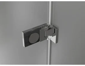 Mexen Lunar-F Duo, skladací sprchový kút 100 x 90 cm, 8mm číre sklo, chrómový profil, 836-100L-090P-01-00