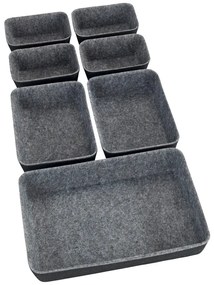 Súprava 7 sivých organizérov Wenko
