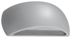 Sivé keramické nástenné svietidlo Sollux Palermo