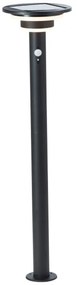 Brilliant - LED Solárna lampa so senzorom GARVINA LED/3W/3,7V 85 cm IP44 čierna