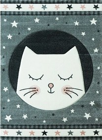 Berfin Dywany, Detský kusový koberec Smart Kids 22412 Grey, 160x230, šedá, detská izba