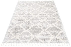 TA Sivý shaggy koberec Marley Rozmer: 120x170 cm