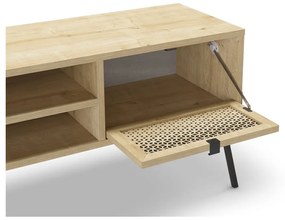 TV stolík v dekore duba v prírodnej farbe 140x51 cm Ecrin – Marckeric
