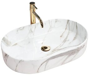 Umývadlo na dosku Nadia 60 Aiax Shiny