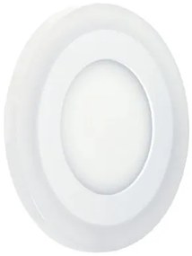 Ecolite Biely vstavaný LED panel guľatý 245mm 18W+6W podsvietený LED-DUO-R18W