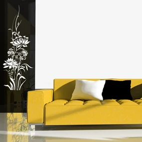 Sablio Samolepka na stenu: Lotus - 42x120 cm