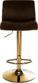 Barová stolička Hoover zamat - hnedá