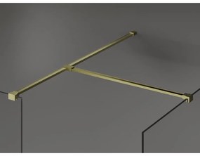 Mexen T spoj pre Kioto WALK-IN sprchové steny 8mm, zlatá matná, 800-09-55