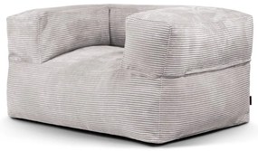 Svetlosivý menčestrový sedací vak MooG – SLOWDOWN