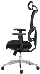 Kancelárska ergonomická stolička Neoseat BROOKE — čierna, nosnosť 150 kg