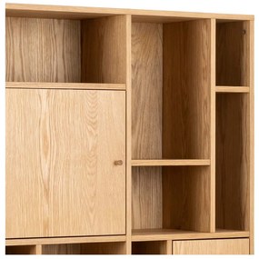 Knižnica v dekore duba v prírodnej farbe 90x180 cm Rangoon – Actona