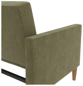 Zelená zamatová rozkladacia pohovka 207 cm Lilly – Støraa