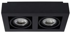 Lucide 09120/24/30 - LED Stmievateľné bodové svietidlo ZEFIX 2xGU10/12W/230V čierna