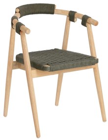 Zelená Drevená stolička Majela 77 × 51 × 58 cm LA FORMA