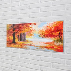 Obraz plexi Jesenné lístie stromu 120x60 cm