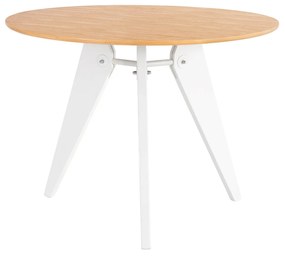 Okrúhly stôl nera ø 120 cm bielo-hnedý MUZZA
