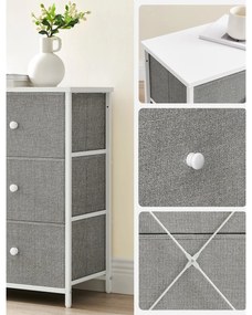 Komoda E1032 GREY, 80 cm, L