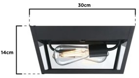 Westinghouse 61219 - Vonkajšie stropné svietidlo PETERSON 2xE27/40W/230V IP44