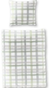 Bierbaum krepová obliečka 6958 Nika 140x200/70x90 cm - zelená