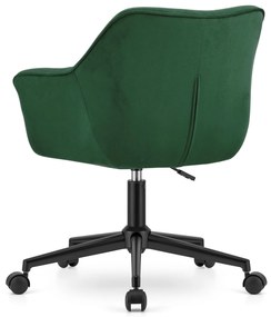 Tmavozelené kancelárske kreslo COPA VELVET