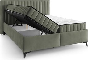 Posteľ Joy 180x200 cm, olivovo zelená látka