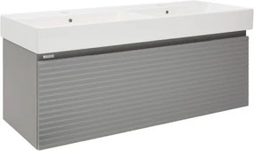 Kúpeľňová skrinka s umývadlom Naturel Savona 118x43x44, 8 cm sivá mat SAVONA120GMU2