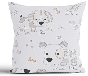 Bavlnená obliečka na vankúš Renforcé 40 × 40 cm - Psia pohoda