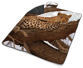 Sablio Plážová deka Leopard 2: 200x140 cm